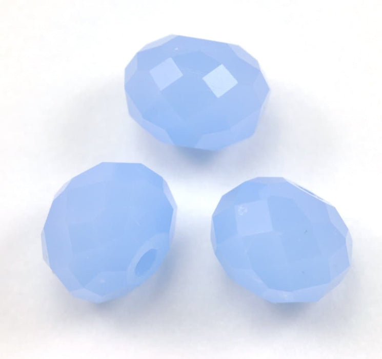 6mm blue Faceted Rondelle Crystal Cut Glass Beads  Spacer for Jewellery Making - The blue collection