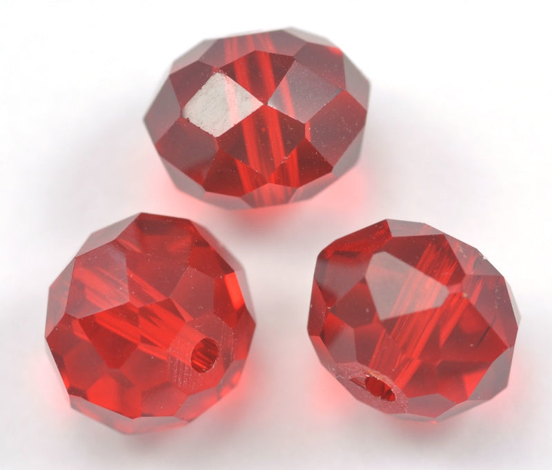 6mm Red, pink, yelllow and orange  Faceted Rondelle Crystal Cut Glass Beads  Spacer for Jewellery Making - The hot collection