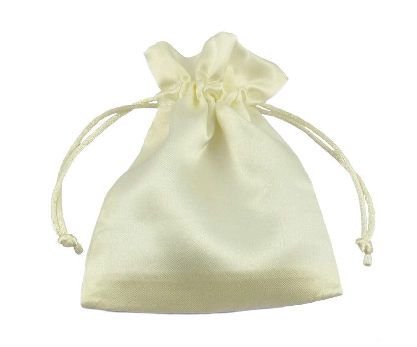 12 cm x 17 cm Silky Satin Wedding Favour Gift Bags Drawstring Jewellery Pouches Wholesale