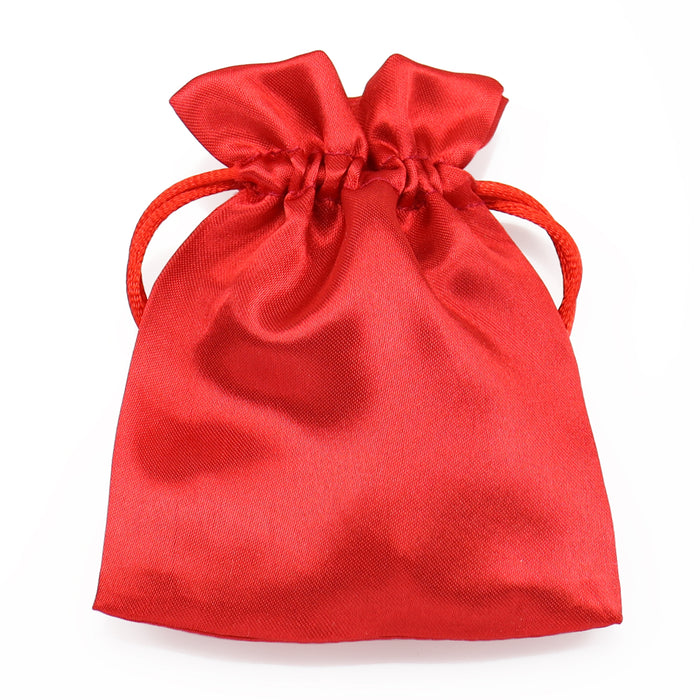 8 cm x 10 cm Silky Satin Wedding Favour Gift Bags Drawstring Jewellery Pouches Wholesale