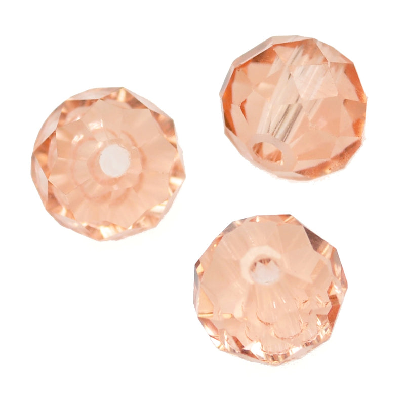 6mm Red, pink, yelllow and orange  Faceted Rondelle Crystal Cut Glass Beads  Spacer for Jewellery Making - The hot collection