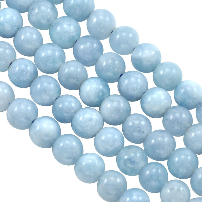 8mm Blue Semi-precious Gemstone Round beads for Jewellery Making 48Pcs