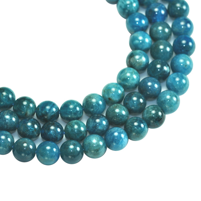 6mm Blue Semi-precious Gemstone Round beads for Jewellery Making 60Pcs