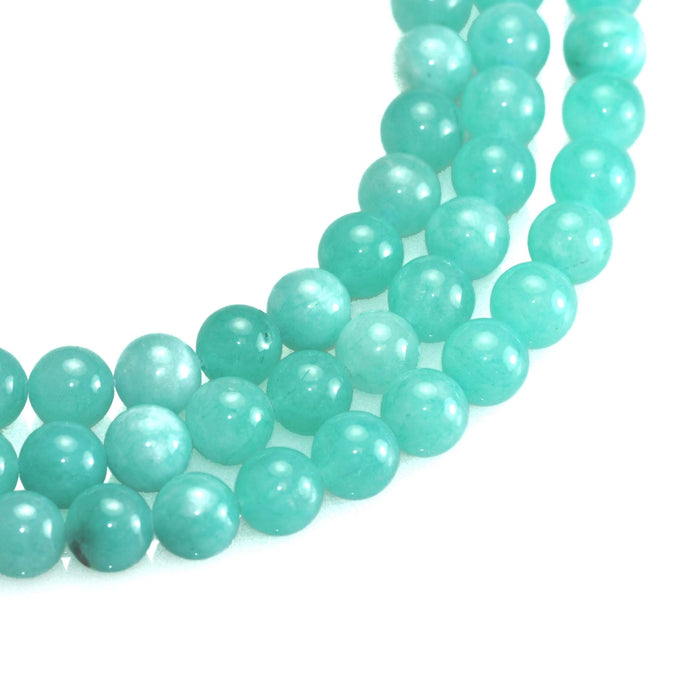 8mm Blue Semi-precious Gemstone Round beads for Jewellery Making 48Pcs