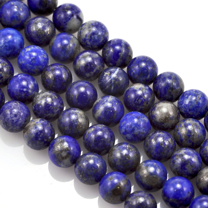 8mm Blue Semi-precious Gemstone Round beads for Jewellery Making 48Pcs