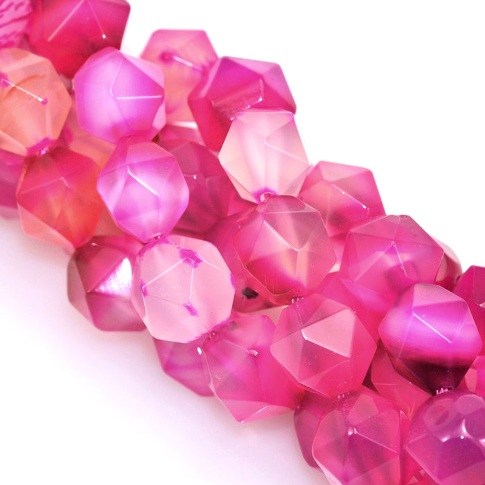 8 mm Faceted Nugget Star Cut Semi-precious Gemstone Beads for Jewellery Making