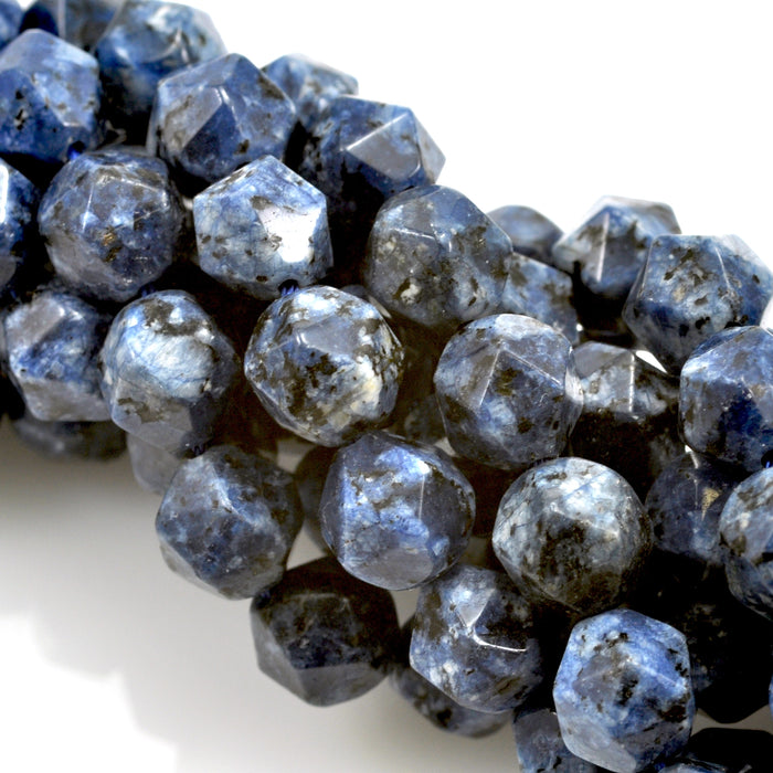 10 mm Faceted Nugget Star Cut Semi-precious Gemstone Beads for Jewellery Making