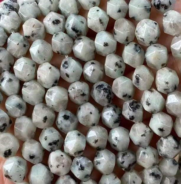 8 mm Faceted Nugget Star Cut Semi-precious Gemstone Beads for Jewellery Making