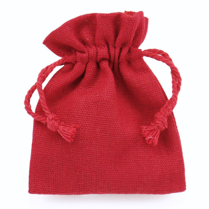 12 cm x 17 cm Cotton Linen Drawstring Gift Bags Jewellery Pouches High Quality Wholesale