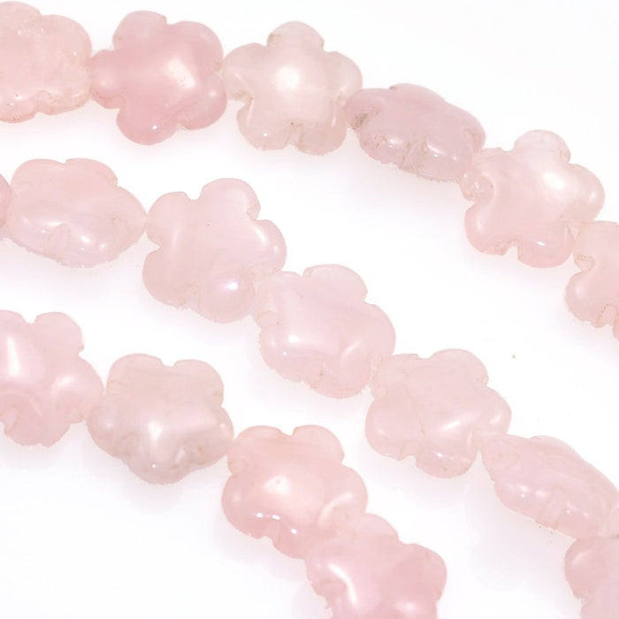 26 pcs Flower Semi Precious Gemstone Beads for Jewellery Making Size 16 mm