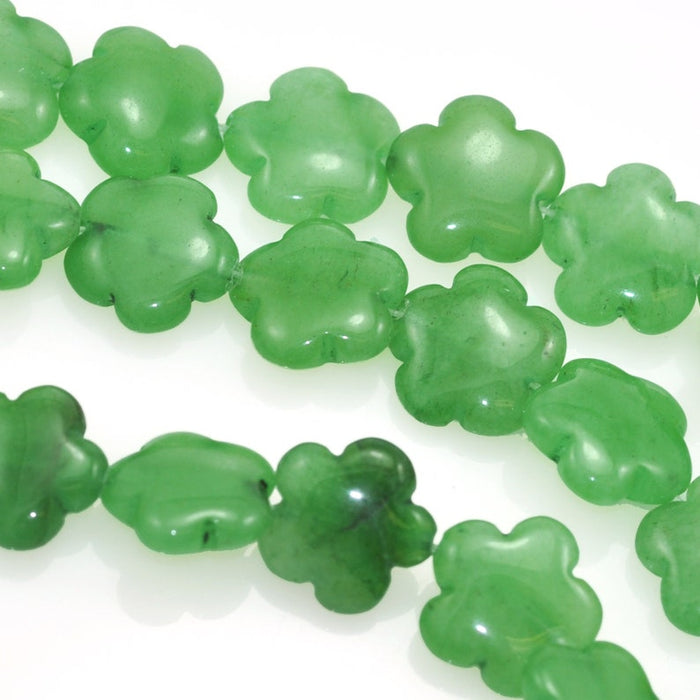 26 pcs Flower Semi Precious Gemstone Beads for Jewellery Making Size 16 mm