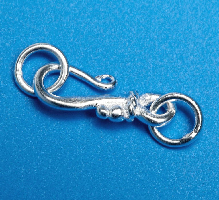 16 mm Geniune 925 Solid Sterling Silver S Hook Eye Clasps Jewellery Findings