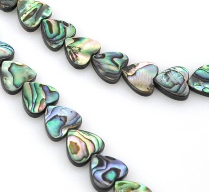 Abalone green Shell Mother of Pearl Beads for Jewllery Making-7" String