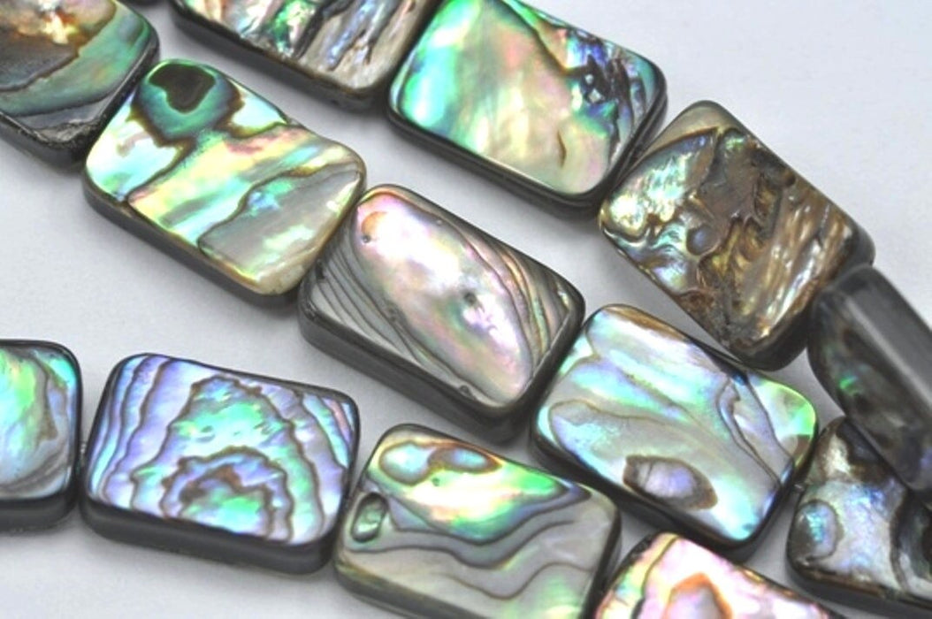 Abalone green Shell Mother of Pearl Beads for Jewllery Making-7" String