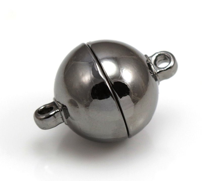 5x Silver / Gold Plated Strong Magnetic Round Ball Clasps for Jewellery Making