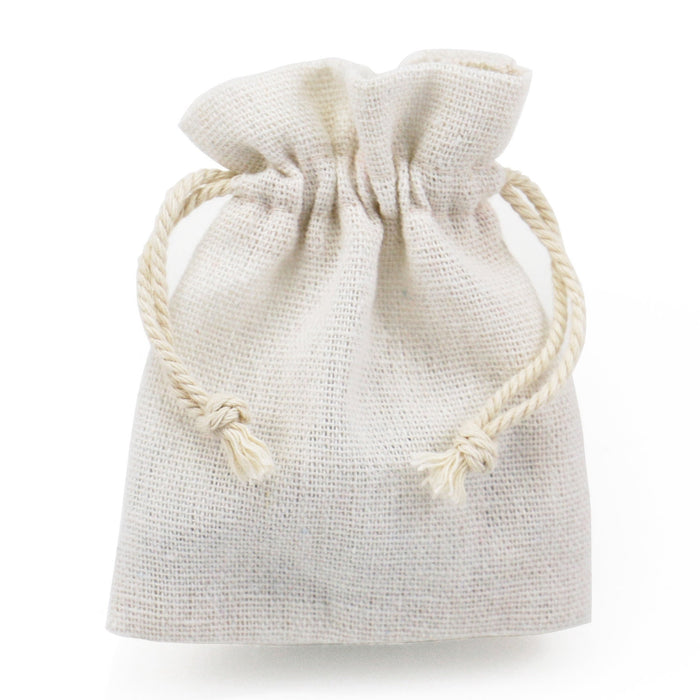 12 cm x 17 cm Cotton Linen Drawstring Gift Bags Jewellery Pouches High Quality Wholesale