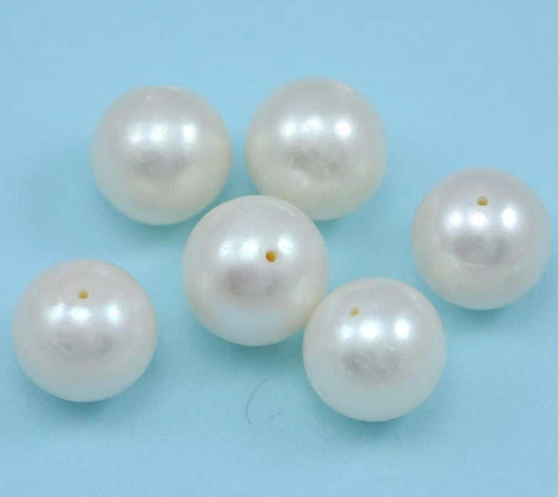 8 mm Ivory White Round Freshwater Pearls Loose Beads for Jewellery Making AA