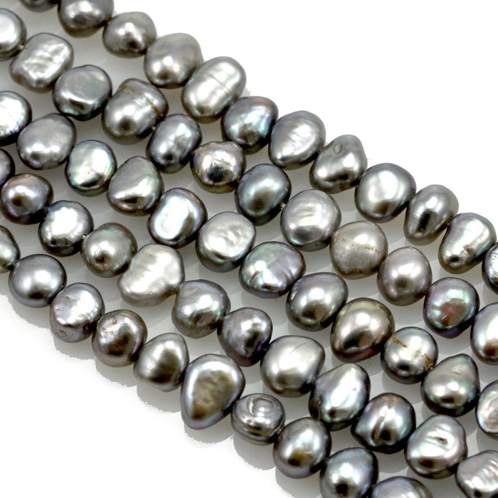 5-6mm Baroque Nugget Genuine Freshwater Pearls Beads for Jewellery Making