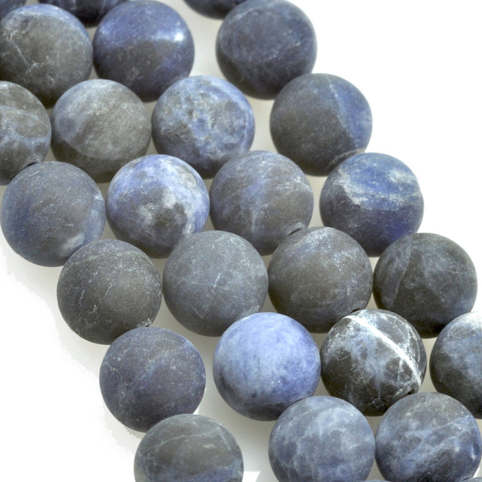 Frosted Gemstone Beads Semi-precious 8mm Round Matte beads for Jewellery Making - Craft Supplies - Natural Beads