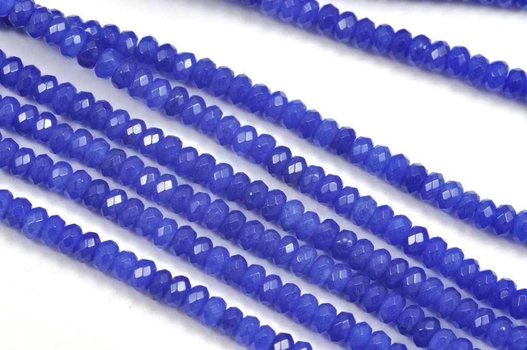 3 mm faceted spacer beads rondelle agate semi-precious gemstone in various colours