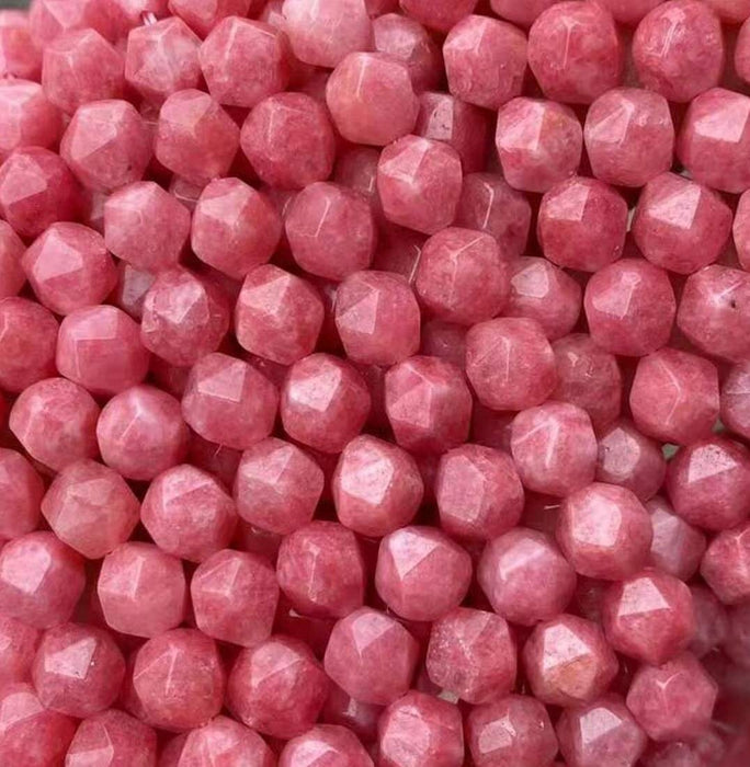 8 mm Faceted Nugget Star Cut Semi-precious Gemstone Beads for Jewellery Making