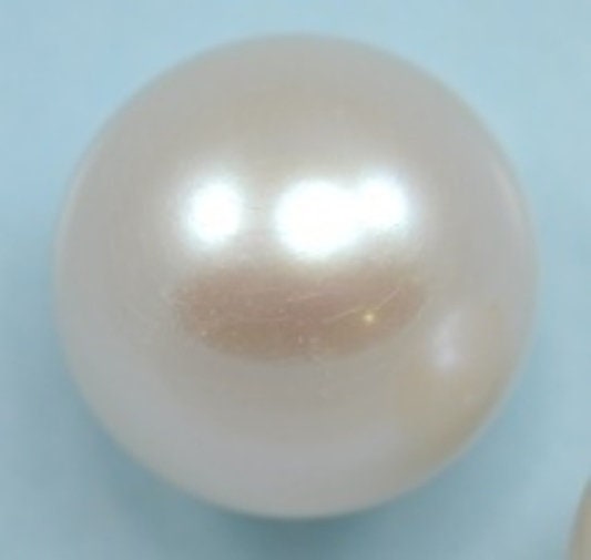 1 x Ivory white half-drilled round freshwater Pearls AAA choice of 3 mm , 4 mm , 5 mm , 6 mm , 7 mm , 8mm, 9 mm or 10 mm