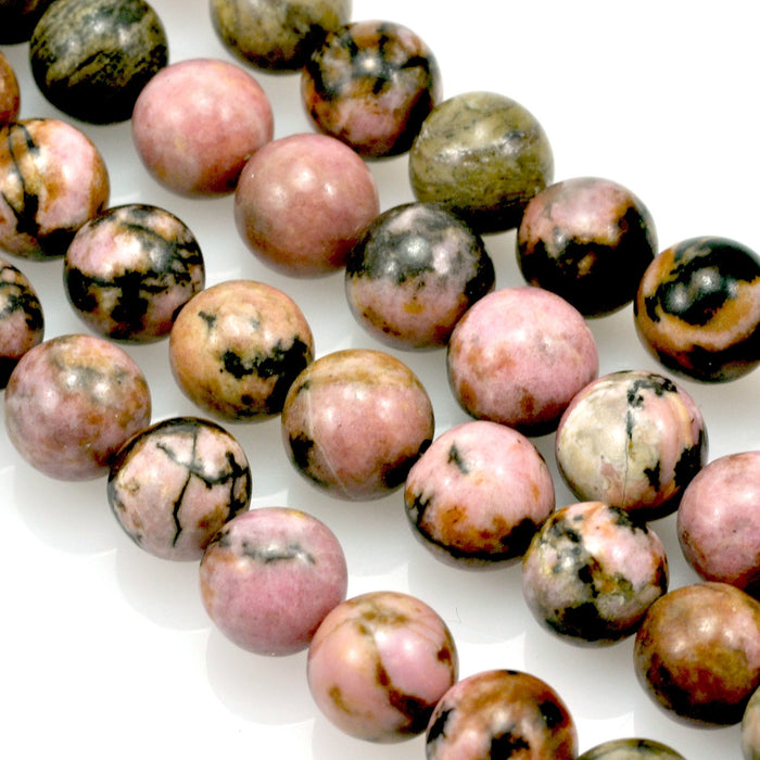 6mm Purple Pink Semi-precious Gemstone Round beads for Jewellery Making 60Pcs