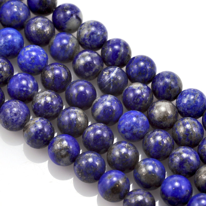 6mm Blue Semi-precious Gemstone Round beads for Jewellery Making 60Pcs
