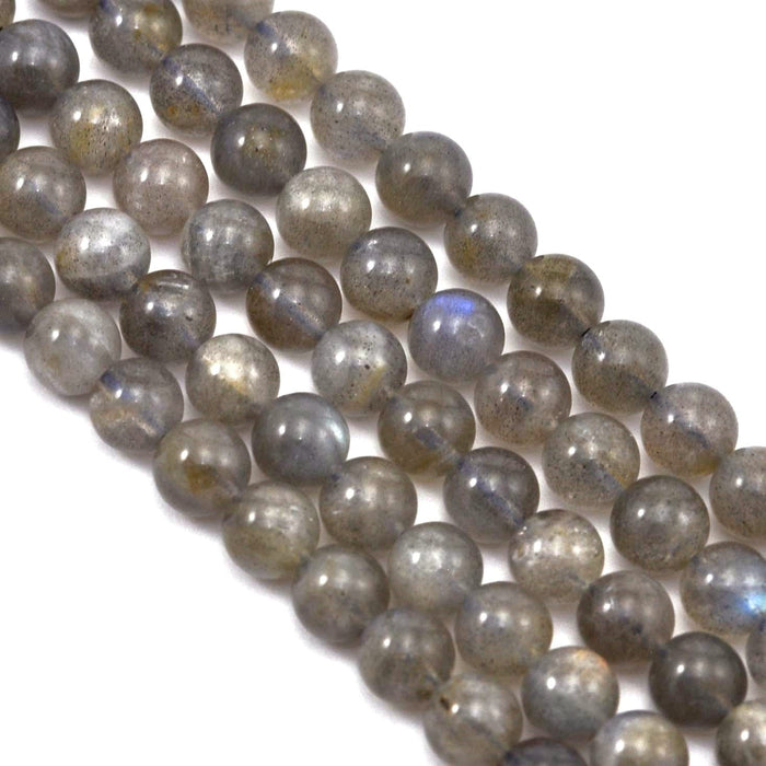 6mm Black White Grey Semi-precious Gemstone Round beads for Jewellery Making 60Pcs