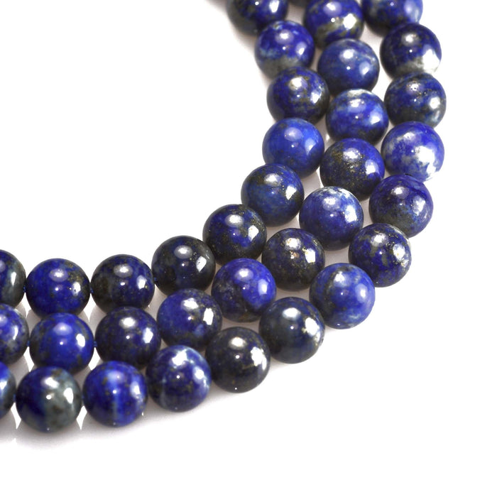 8mm Blue Semi-precious Gemstone Round beads for Jewellery Making 48Pcs