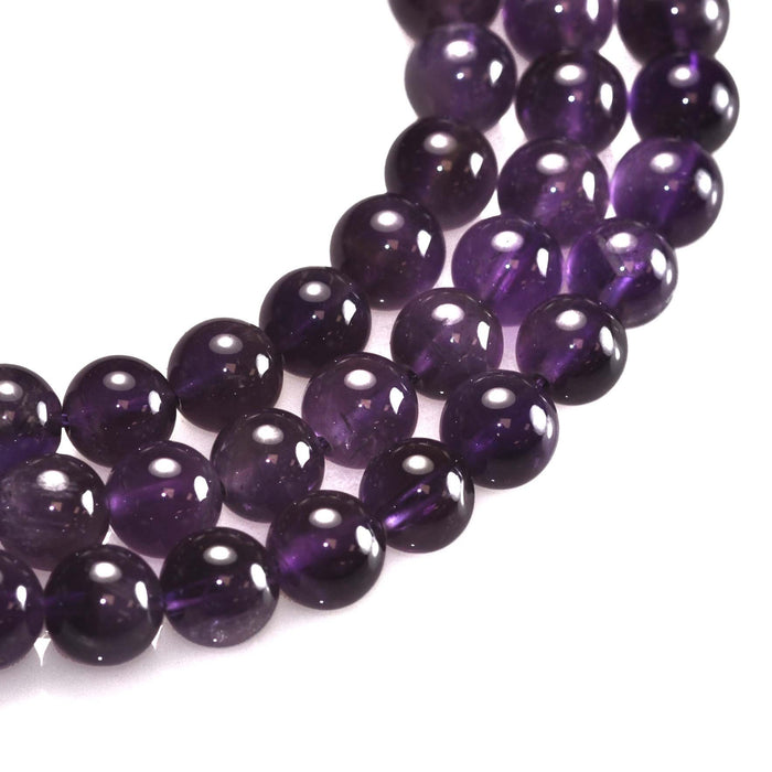 8mm Purple Pink Semi-precious Gemstone Round beads for Jewellery Making 48Pcs