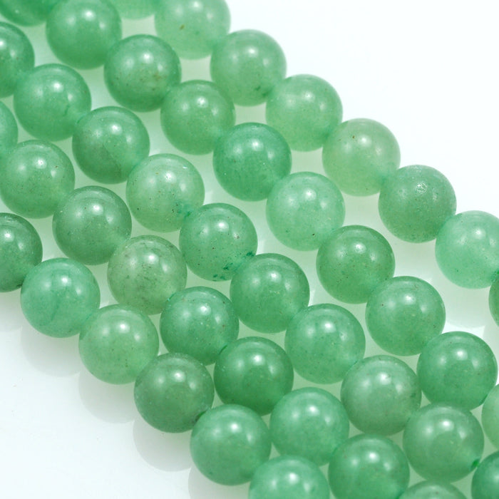 8mm Green Semi-precious Gemstone Round beads for Jewellery Making 48Pcs