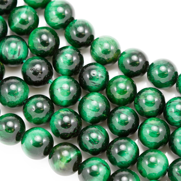 8mm Green Semi-precious Gemstone Round beads for Jewellery Making 48Pcs