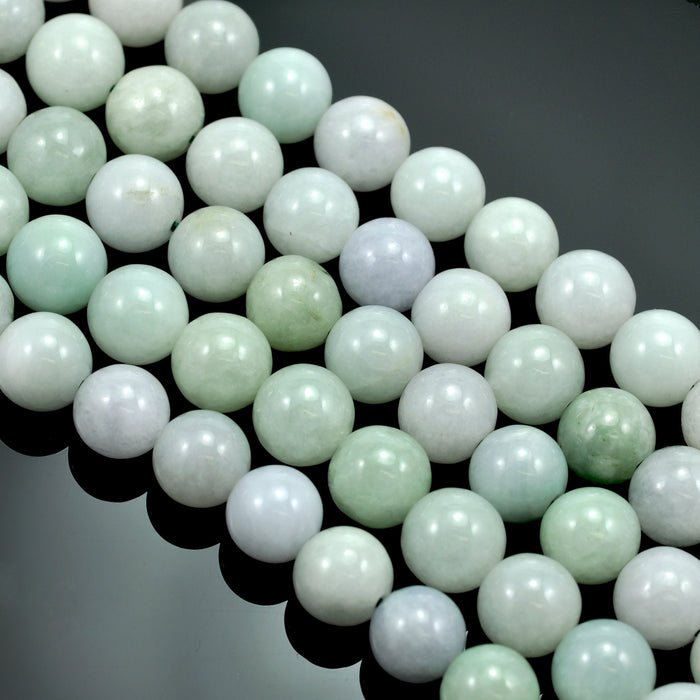 8mm Green Semi-precious Gemstone Round beads for Jewellery Making 48Pcs