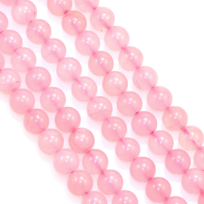 6mm Purple Pink Semi-precious Gemstone Round beads for Jewellery Making 60Pcs