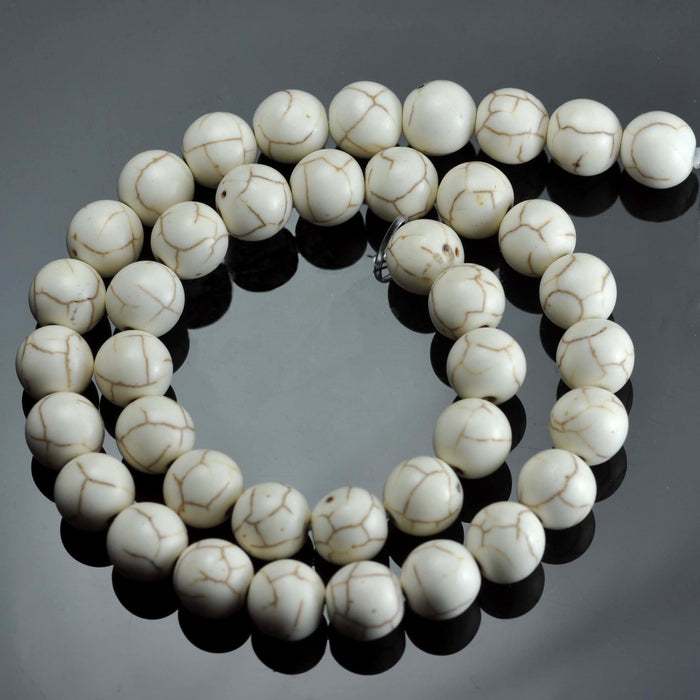 6mm Black White Grey Semi-precious Gemstone Round beads for Jewellery Making 60Pcs