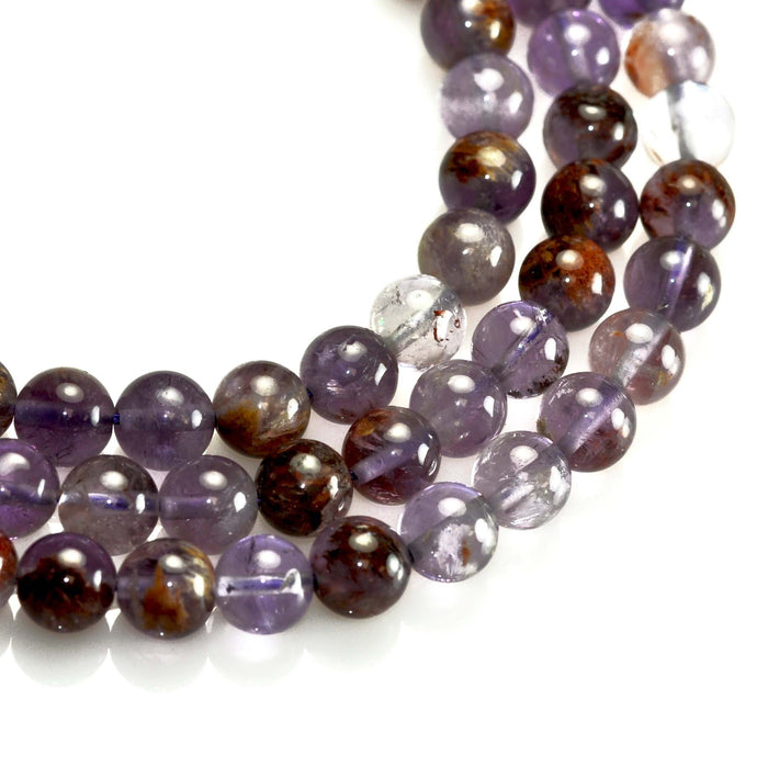 8mm Purple Pink Semi-precious Gemstone Round beads for Jewellery Making 48Pcs