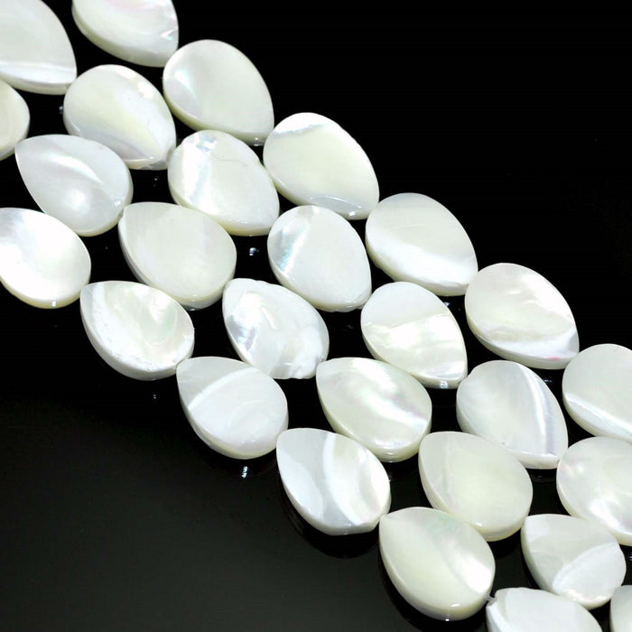 Cream ivory white sea shell mother of pearl beads for jewellery making