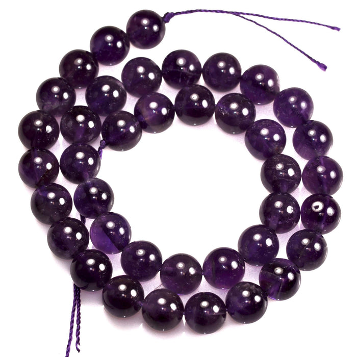 10mm Purple Pink Semi-precious Gemstone Round beads for Jewellery Making 36Pcs